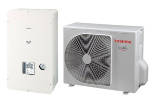 Toshiba HWS-1105H8-E / HWS-1405XWHT6-E ESTIA Hydrobox (R410a, 3 fázis, 6 kW-os elektromos patronnal)